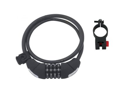 zámek Force Lux spirála kódový 85cm/10mm