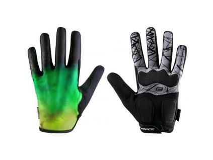 Rukavice Force MTB Core fluo-zelené