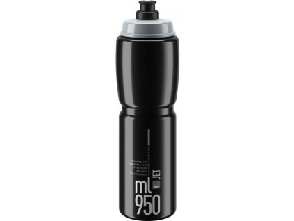 láhev Elite Jet 950ml černá/šedé logo