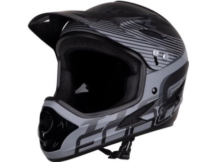 Přilba Force Tiger DH černo-šedá