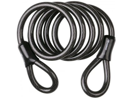 zámek Force samostatné lanko 150cm/12mm černý