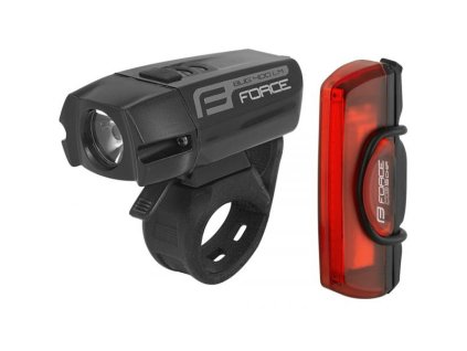 Force Glare USB sada světel přední+zadní