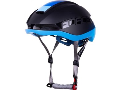 přilba FORCE ORCA černá mat-modrá