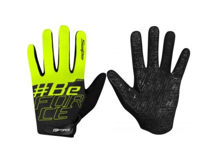 Rukavice Force Swipe letní černo-fluo