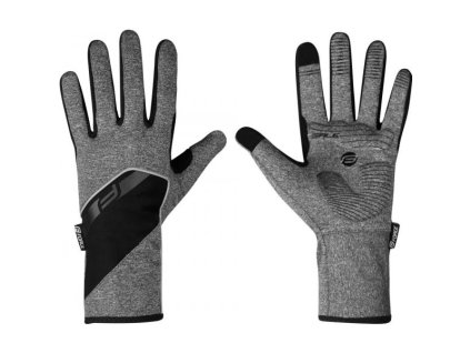 Rukavice Force Gale softshell, jaro-podzim šedé