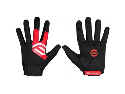 Rukavice Force MTB Power černo-červené