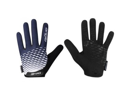 rukavice Force ANGLE letní bílo-modré