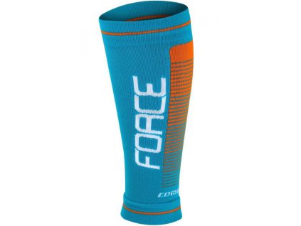 návleky na nohy FORCE COMPRESS modro-oranžové