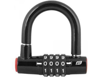 zámek Force Mini podkova 9cm x 8,7cm Fe černý