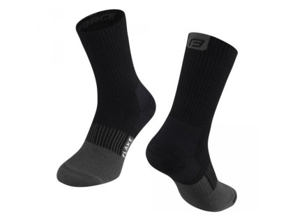 ponožky FORCE FLAKE černo-šedé