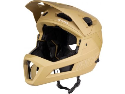 Přilba Force Venom downhill, hnědá