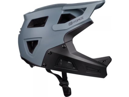 Přilba Force Drop downhill šedo-černá