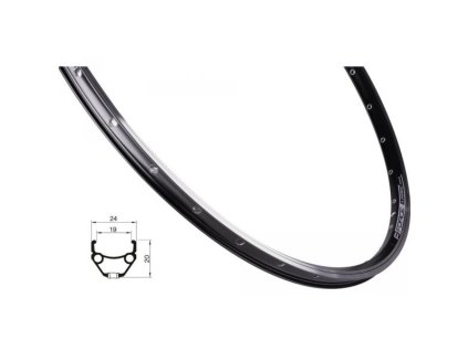 ráfek Force Classic 28" černý