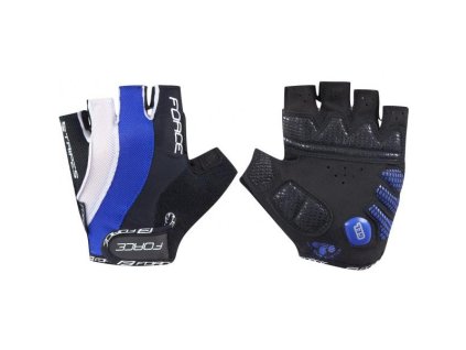 rukavice Force Stripes gel tmavě modré