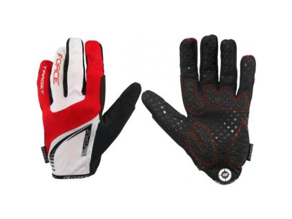 rukavice Force Target červeno-bílé