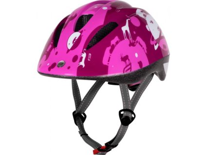 Přilba Force Fun Planets dětská růžovo-bílá