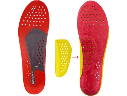 vložky treter Force Shock červená