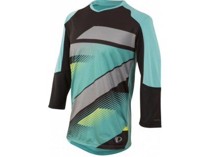 dres PEARL iZUMi LAUNCH 3/4 SLEEVE černá/VIR zelená