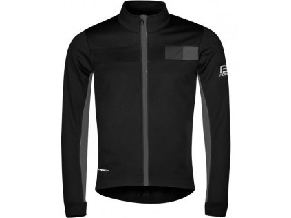 bunda Force Frost softshell pánská černo-šedá