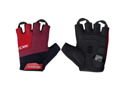 Rukavice Force Sector gel černo-červené