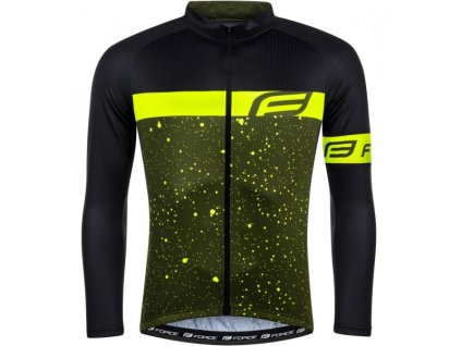 dres FORCE SPRAY dlouhý rukáv, army-fluo