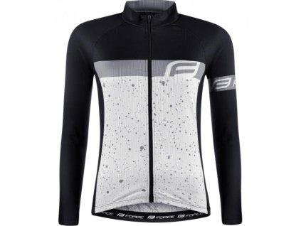 dres FORCE SPRAY dlouhý rukáv LADY, bílo-černý