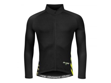 dres FORCE SPIKE dlouhý rukáv černo-fluo