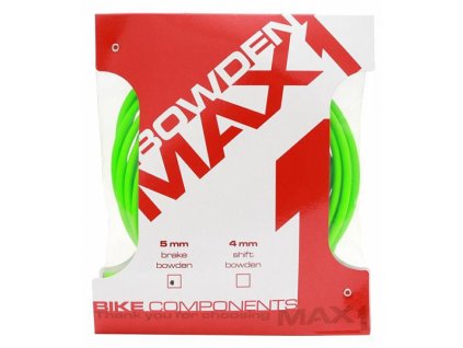 bowden MAX1 brzdový 5mm fluo zelená, balení 3m