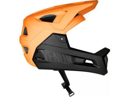 Přilba Force Venom downhill, oranžovo-černá