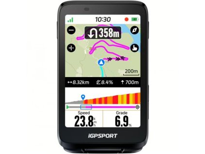 iGPSport BiNavi computer s GPS navigací