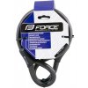 zámek Force samostatné lanko 150cm/12mm černý