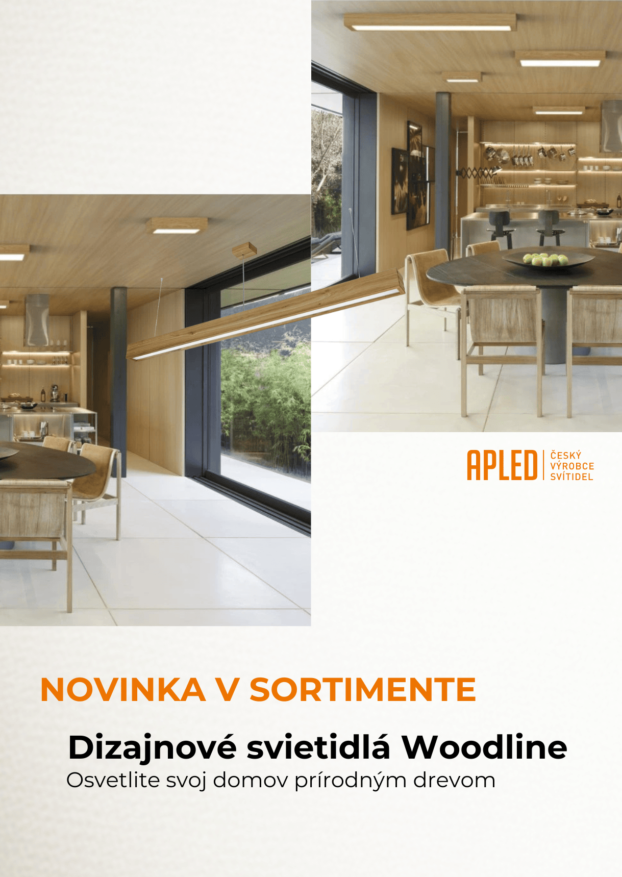 Dizajnové svietidlá Woodline od českého výrobcu APLED