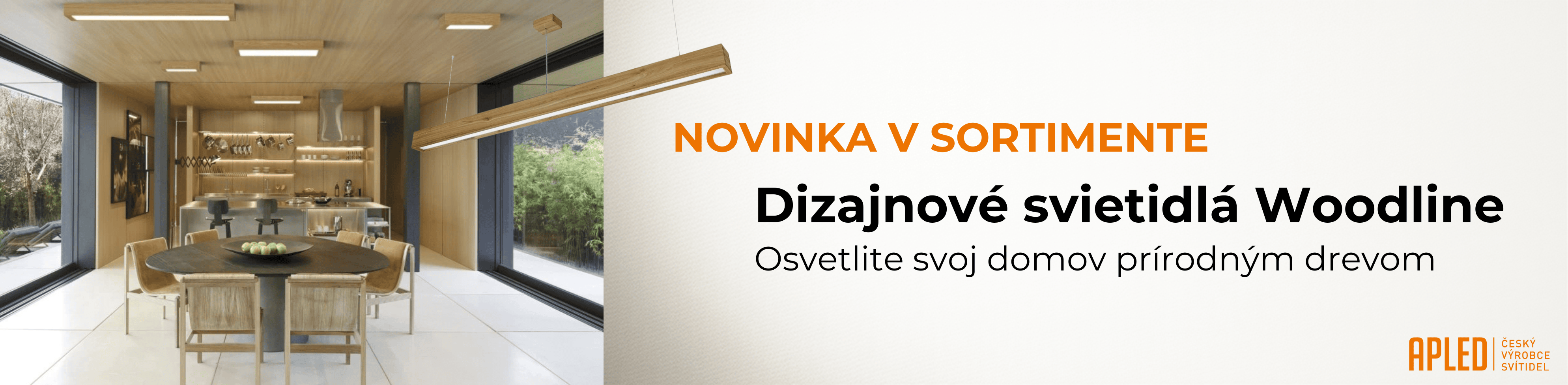 Dizajnové svietidlá Woodline od českého výrobcu APLED