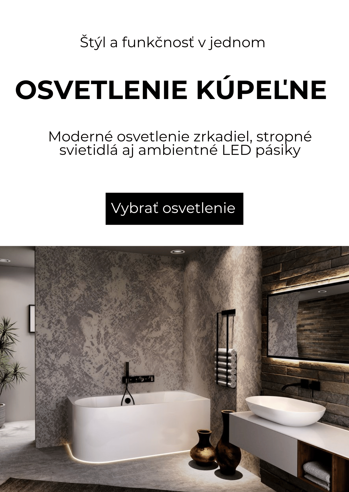 Osvetlenie kúpeľne