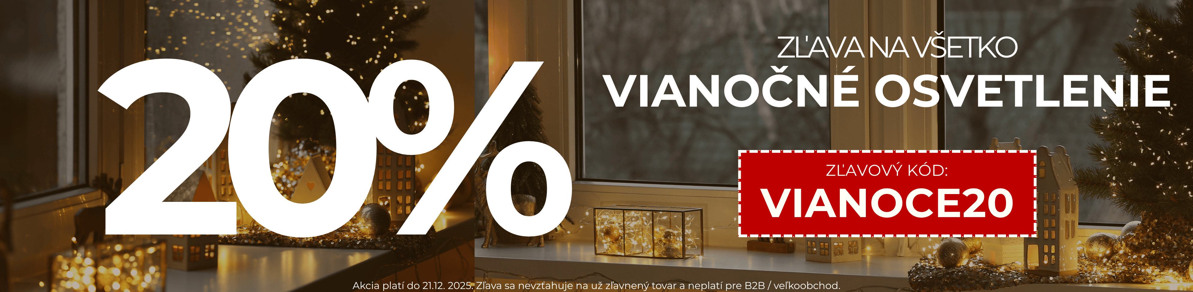Zľava na Vianočné osvetlenie