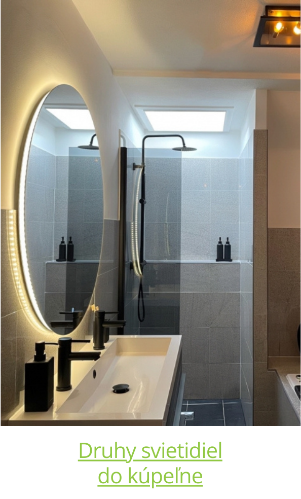 Druhy svítidel do koupelny