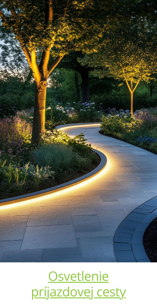 Osvětlení příjezdové cesty