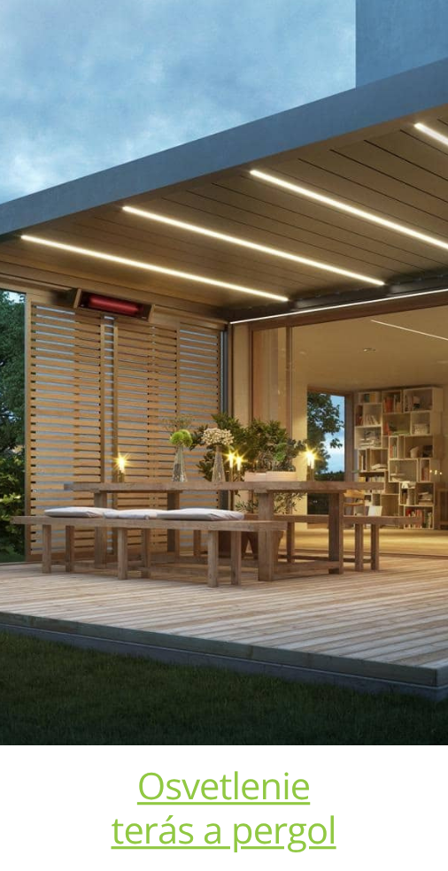 Osvětlení teras a pergol