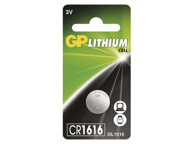 Lithiová gombíková batéria GP CR1616, 1ks
