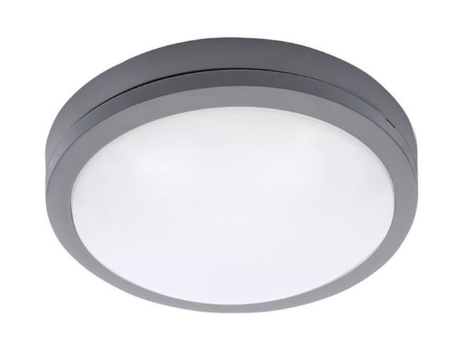 Šedé LED stropní/nástěnné svítidlo 20W I54