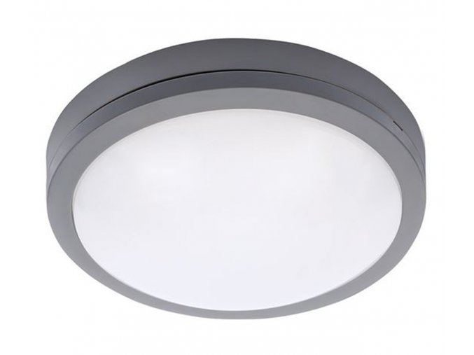 Sivé LED stropní/nástěnné svítidlo 20W I54 se senzorem