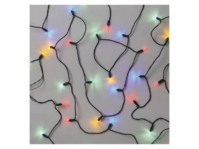 LED vianočný reťaz 17,85m, vonkajšie aj vnútorné multicolor