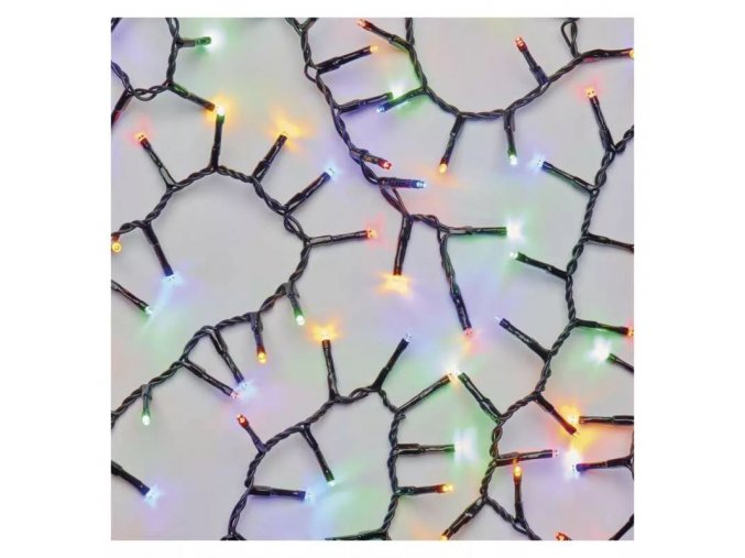 LED vianočný reťaz - ježko 8m, vonkajšie aj vnútorné multicolor, časovač