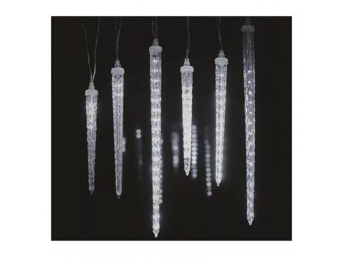 LED vianočná girlanda – 6x cencúľ 2m