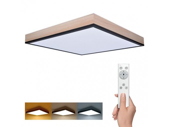 LED stropné svietidlo 450x450mm s dreveným rámčekom 40W a DO