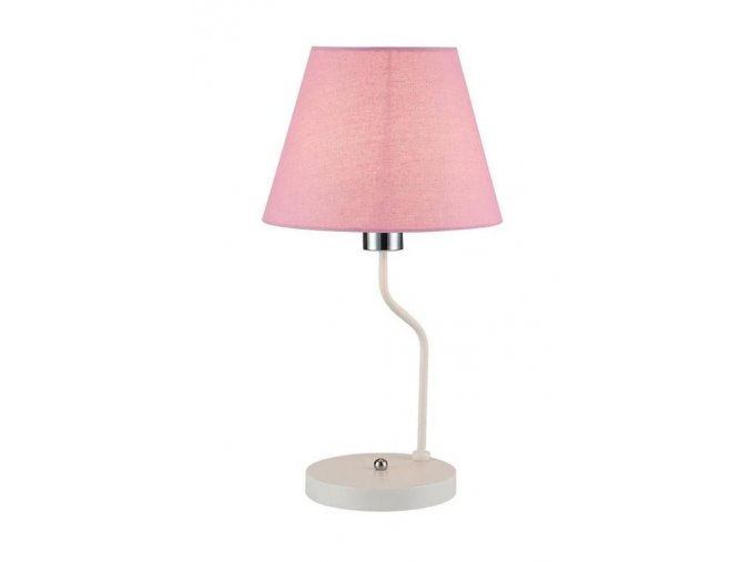 Ružová stolová lampa York Ledea pre žiarovku 1x E14