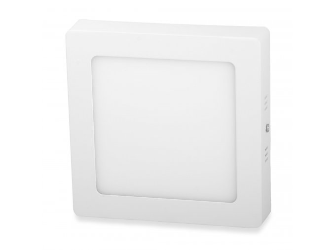 Biely prisadený LED panel hranatý 170 x 170mm 12W, Teplá biela