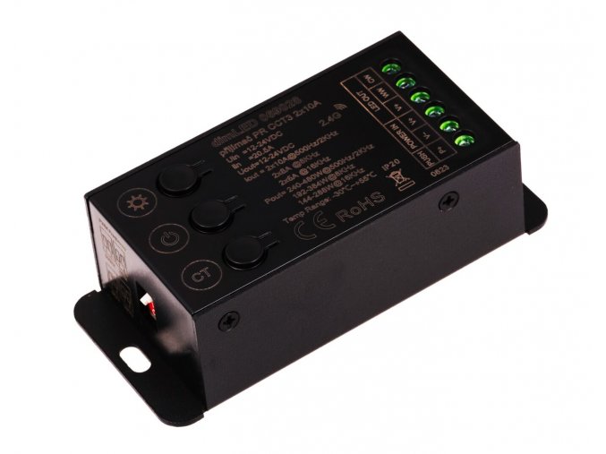 DimLED prijímač a stmievač pre CCT LED pásiky, 4 PWM frekvencia