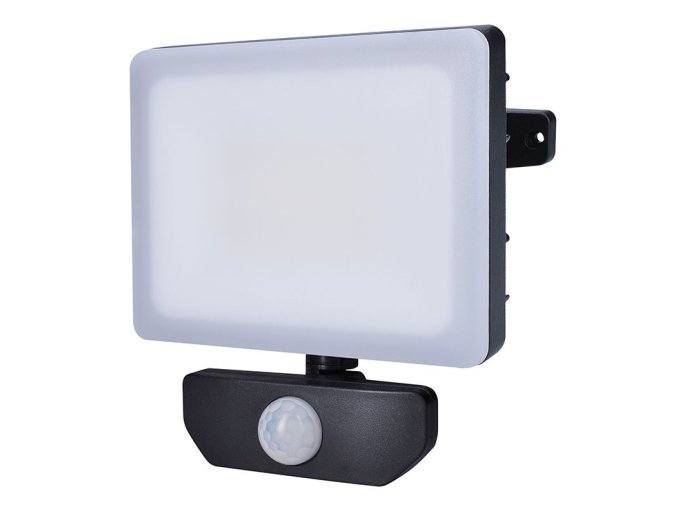 Bezrámčekový LED reflektor 30W s otočným ramenom a pohybovým snímačom