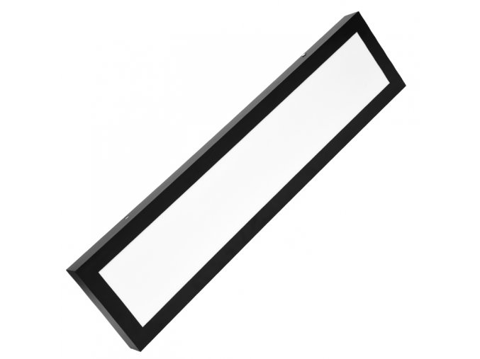 Čierne LED stropné kancelárske svietidlo 60cm 18W
